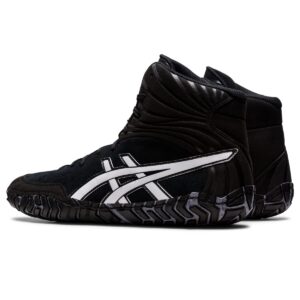 ASICS Men's AGGRESSOR 5 Wrestling Shoes, 10.5, BLACK/WHITE