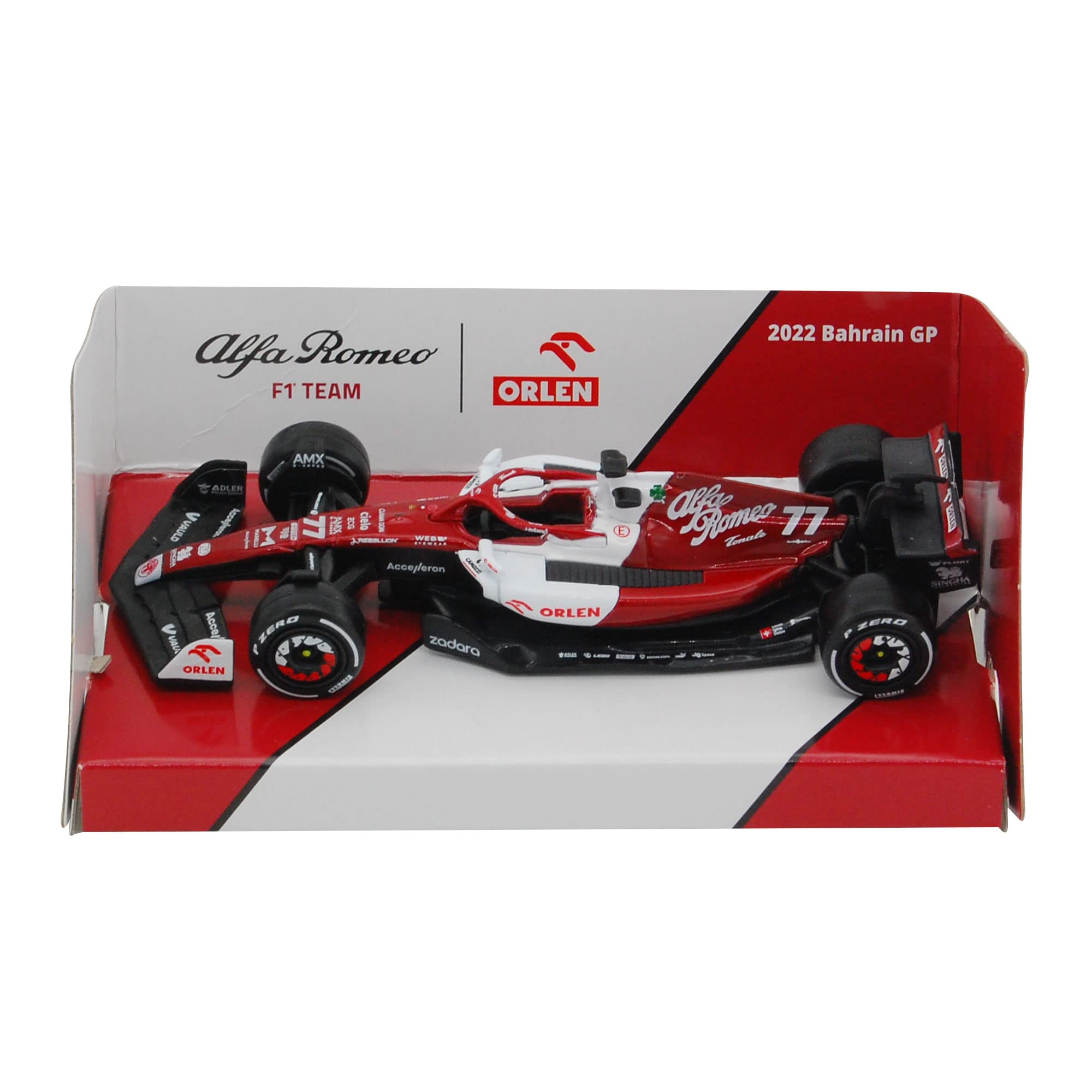 Bburago Alfa Romeo F1 C42#77 Valtteri Bottas 2022 1/43 Diecast Model Car 38067