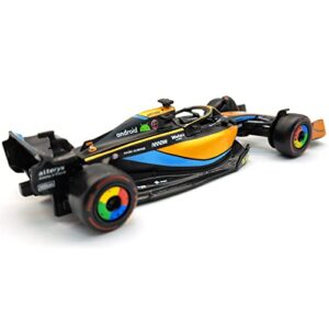 JODIYAAH 1:43 2022 F1 McLaren MCL36 #3 Daniel Ricciardo #4 Lando Norris Alloy Luxury Vehicle Diecast Cars Model Toy (2022 MCL36 #3)