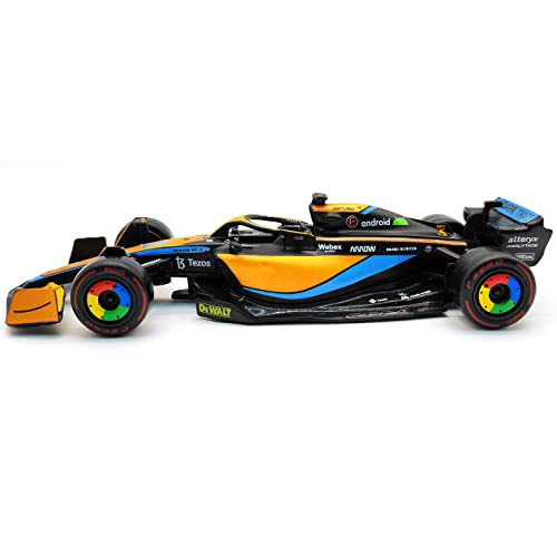 JODIYAAH 1:43 2022 F1 McLaren MCL36 #3 Daniel Ricciardo #4 Lando Norris Alloy Luxury Vehicle Diecast Cars Model Toy (2022 MCL36 #3)