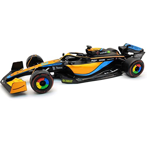 JODIYAAH 1:43 2022 F1 McLaren MCL36 #3 Daniel Ricciardo #4 Lando Norris Alloy Luxury Vehicle Diecast Cars Model Toy (2022 MCL36 #3)