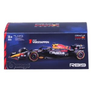 JODIYAAH Bburago 1:43 2023 F1 Red Bull RB19 N. #1 Max Verstappen Ferrari Mercedes Formula Racing Alloy Car Diecast Model (RB19 No.#1 W/Driver)