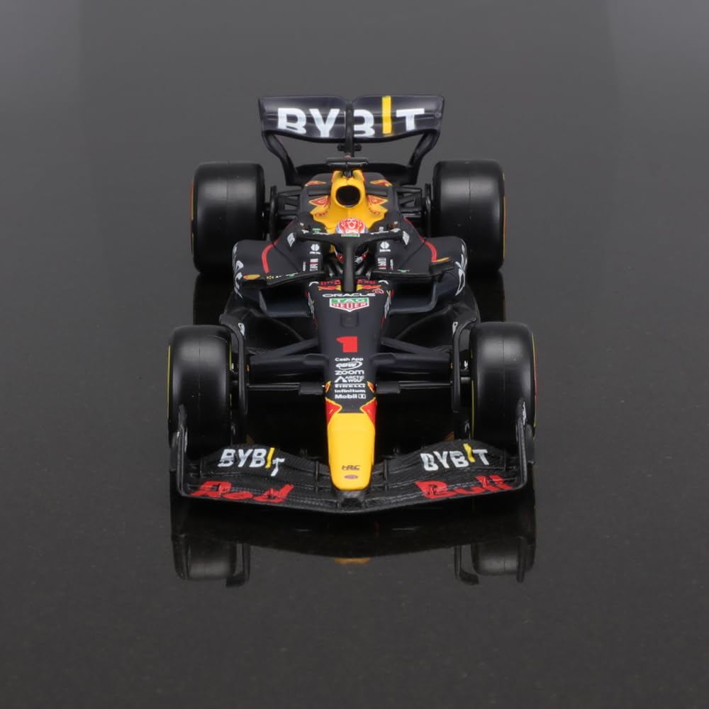 JODIYAAH Bburago 1:43 2023 F1 Red Bull RB19 N. #1 Max Verstappen Ferrari Mercedes Formula Racing Alloy Car Diecast Model (RB19 No.#1 W/Driver)