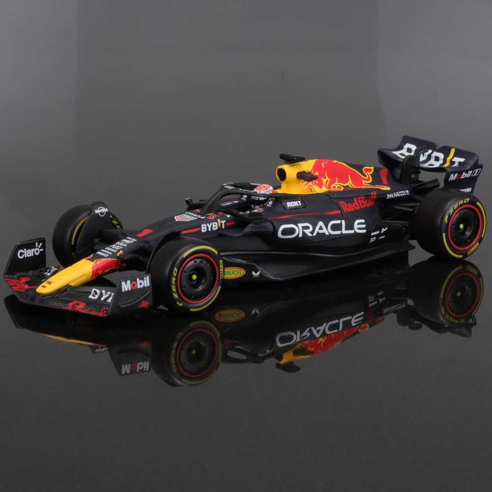 JODIYAAH Bburago 1:43 2023 F1 Red Bull RB19 N. #1 Max Verstappen Ferrari Mercedes Formula Racing Alloy Car Diecast Model (RB19 No.#1 W/Driver)