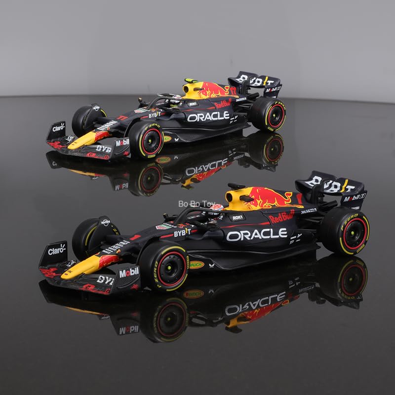 JODIYAAH Bburago 1:43 2023 F1 Red Bull RB19 N. #1 Max Verstappen Ferrari Mercedes Formula Racing Alloy Car Diecast Model (RB19 No.#1 W/Driver)