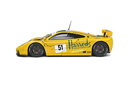 solido S1804105 1:18 F1 GT-R Short Tail 24h Le Mans 1995-Harrods McLaren Collectible Miniature car, Multi