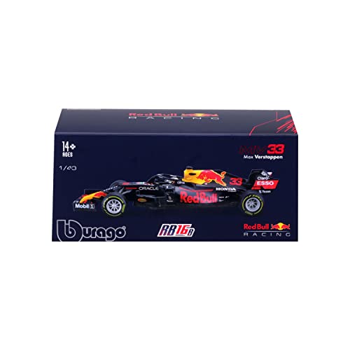 Bburago RedBull Racing RB16B Verstappen #33 Formula1 2021 Collection Car 1:43 Scale