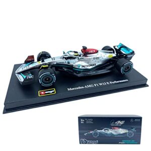 htlnuzd bburago 1:43 f1mercedes amgw13 #44 lewis hamilton 1/43 racing car w13 #44 super formula one alloy luxury die cast collection vehicles model (hardcover w13#44)