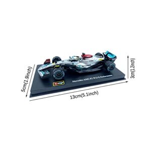 HTLNUZD Bburago 1:43 F1Mercedes AMGW13 #44 Lewis Hamilton 1/43 Racing Car W13 #44 Super Formula One Alloy Luxury Die Cast Collection Vehicles Model (Hardcover W13#44)