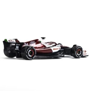 JODIYAAH Bburago 1:43 2022 Alfa Romeo F1 Racing Team C42#24 Guanyu Zhou Alloy Car Diecast Car Model Toy Collection (F1 C42#24)