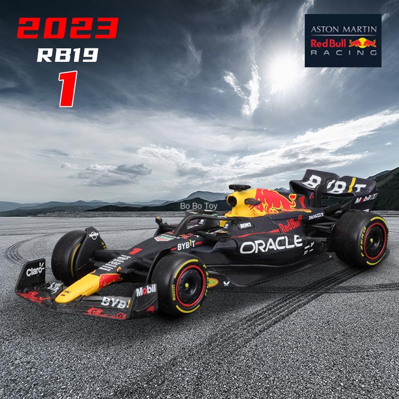 Xiangtat Bburago 1:43 2023 F1 Red Bull RB19 No. #1 Max Verstappen Ferrari Mercedes Formula Racing Alloy Car Diecast Model (RB19 No.#1)