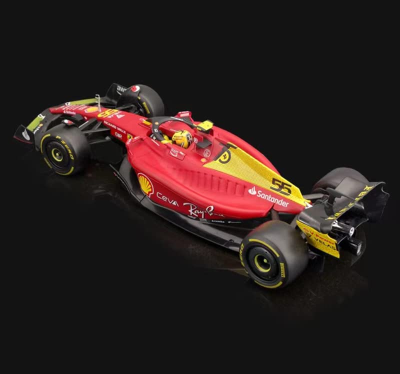 XTD Bburago 1:18 2022 F1 F1-75 75th Anniversary F1-75#55 Carlos Sainz Alloy Luxury Vehicle Diecast Cars Model Toy Collection Gift (1/18 75th #55)