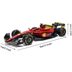 XTD Bburago 1:18 2022 F1 F1-75 75th Anniversary F1-75#55 Carlos Sainz Alloy Luxury Vehicle Diecast Cars Model Toy Collection Gift (1/18 75th #55)