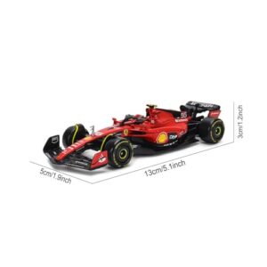 HTLNUZD Bburago 2023 1/43 SF23#55 Racing Model Car for F1 Scuderia Ferrari 1:43 SF23#55 Sainz Alloy Car Die Cast Car Model Adult Gift (Hardbound Version)