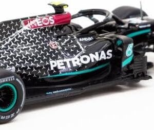 Tarmac Works 1:64 Scale Diecast Model Grand Prix Car Compatible with Mercedes Benz AMG W11 EQ Performance Valtteri Bottas (No.77 Winner Austrian GP 2020) in Black