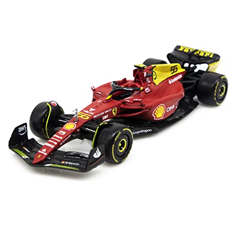 Xiangtat Bburago 1/43 2022 F1-75 75th Anniversary F1-75#55 Carlos Sainz Alloy Luxury Vehicle Diecast Cars Model Toy Collection Gift (F1-75 75th #55)