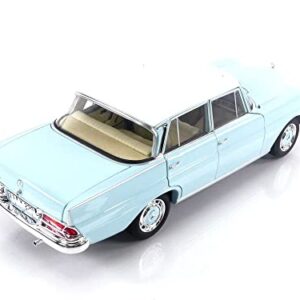 Norev 1965 220 S Light Blue with White Top 1/18 Diecast Model Car 183920