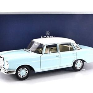 Norev 1965 220 S Light Blue with White Top 1/18 Diecast Model Car 183920