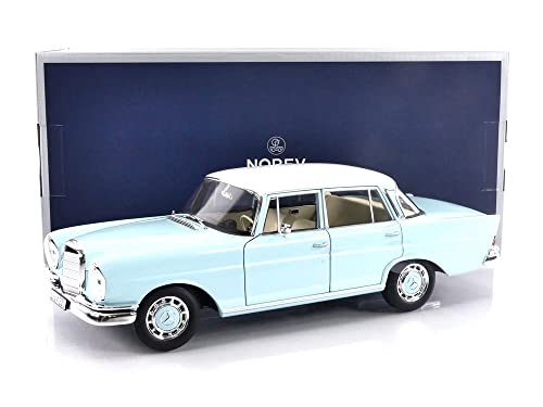 Norev 1965 220 S Light Blue with White Top 1/18 Diecast Model Car 183920