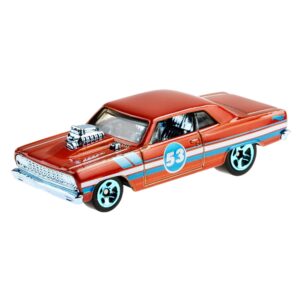 hot wheels orange & blue 53rd anniversary '64 chevelle ss 1/5 diecast 1:64th scale