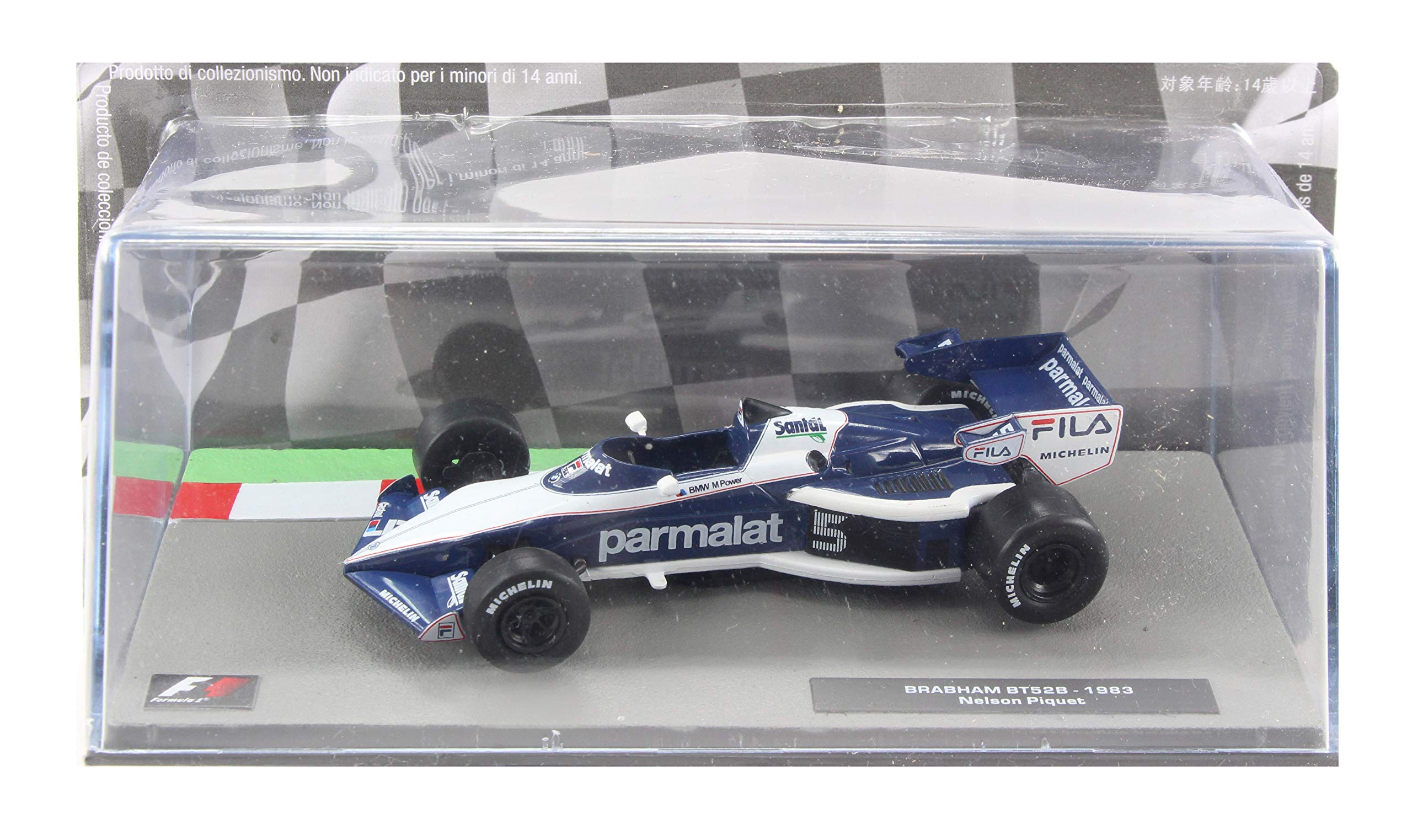 Deagostini Diecast 1:43 F1 Scale Model - Nelson Piquet F1 Brabham BT52B Race Car 1983