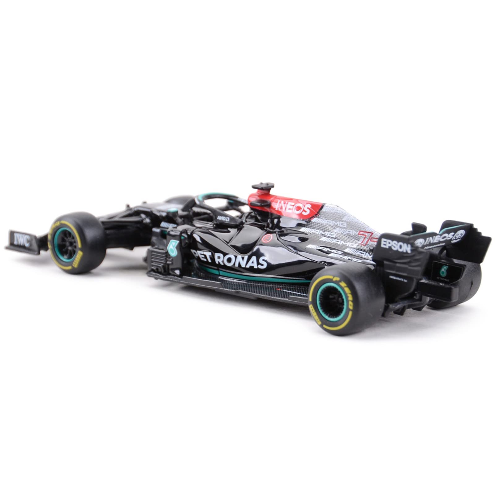 HTLNUZD 1:43 Bburago 2021 F1W12#44 Racing Car 1/43 Static Simulation Diecast Alloy F1 Formula Car Alloy Luxury Collectible Model