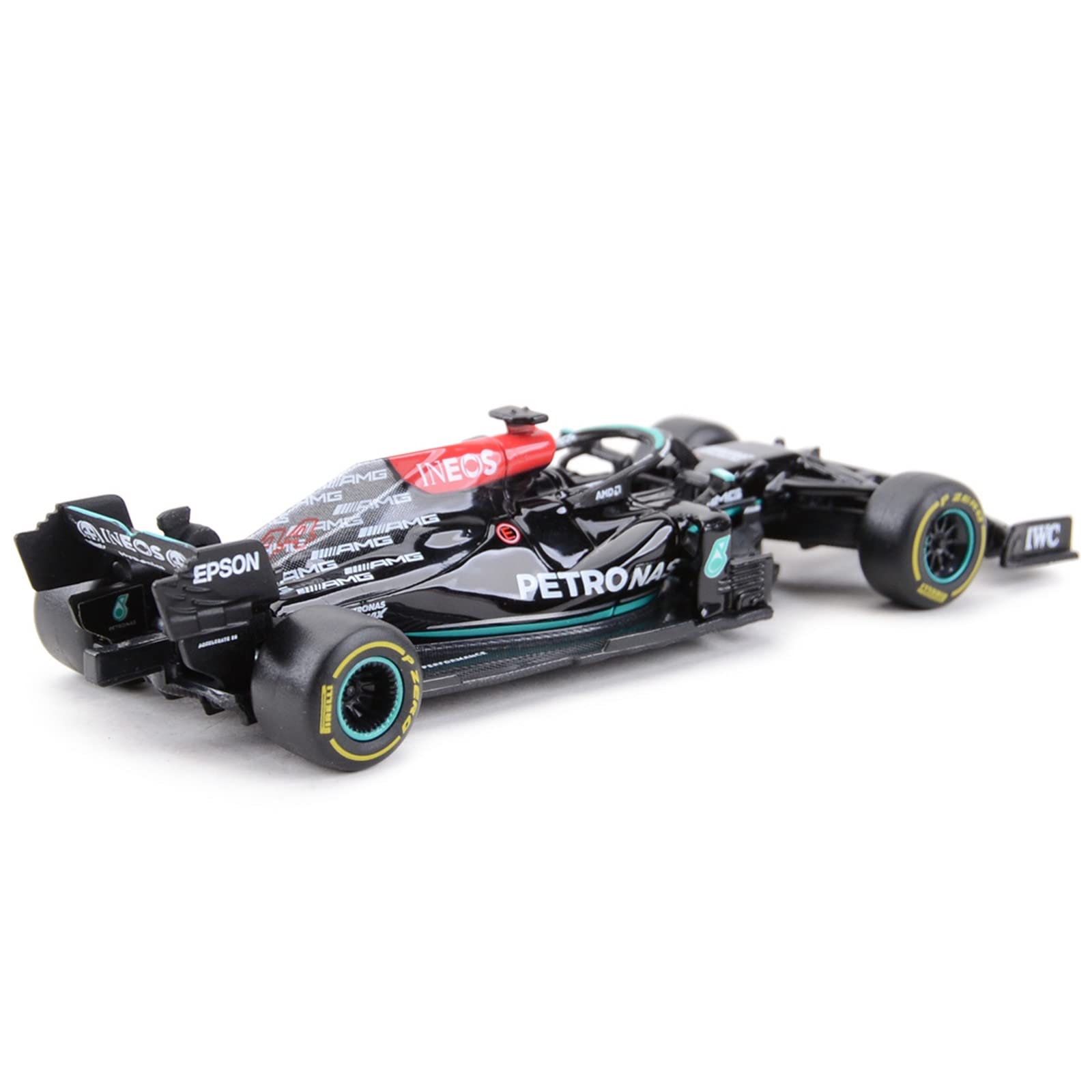 HTLNUZD 1:43 Bburago 2021 F1W12#44 Racing Car 1/43 Static Simulation Diecast Alloy F1 Formula Car Alloy Luxury Collectible Model