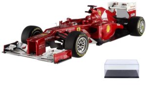 diecast car & display case package - 2012 - ferrari f2012 f1 formula - f. alonso #5, red - x5484-1/18 scale diecast model toy car w/display case