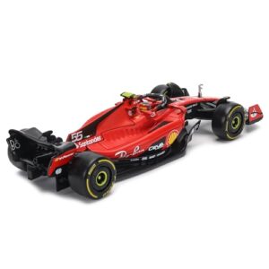 JODIYAAH Bburago 1/18 F1 2023 SF23 16# Charles Leclerc Scuderia Ferrari SF23 55# Carlos Sainz Alloy Car Die Cast Car Model Collection Gift (1/18 SF23 55#)