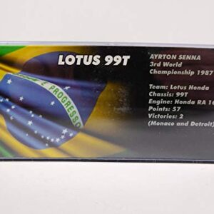 OPO 10 - Ayrton Senna Lotus 99T # 12 - Winner Monaco GP Formule 1-1987 1:43 Altaya (708)
