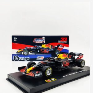 HTLNUZD Bburago 1:43 2020 RB16 #33 Champion Racing Max Verstappen 1/43 Diecast Alloy Collectible Toy Car Model (Hardcover RB16 33)