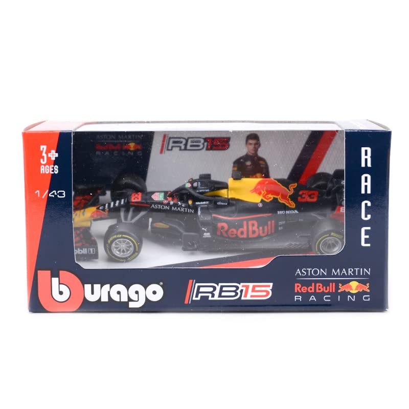 XTD Bburago Red Bull 1:43 Scale 2019 RB15 #33 F1 Racing Formula Car Static Simulation Diecast Alloy Model Car