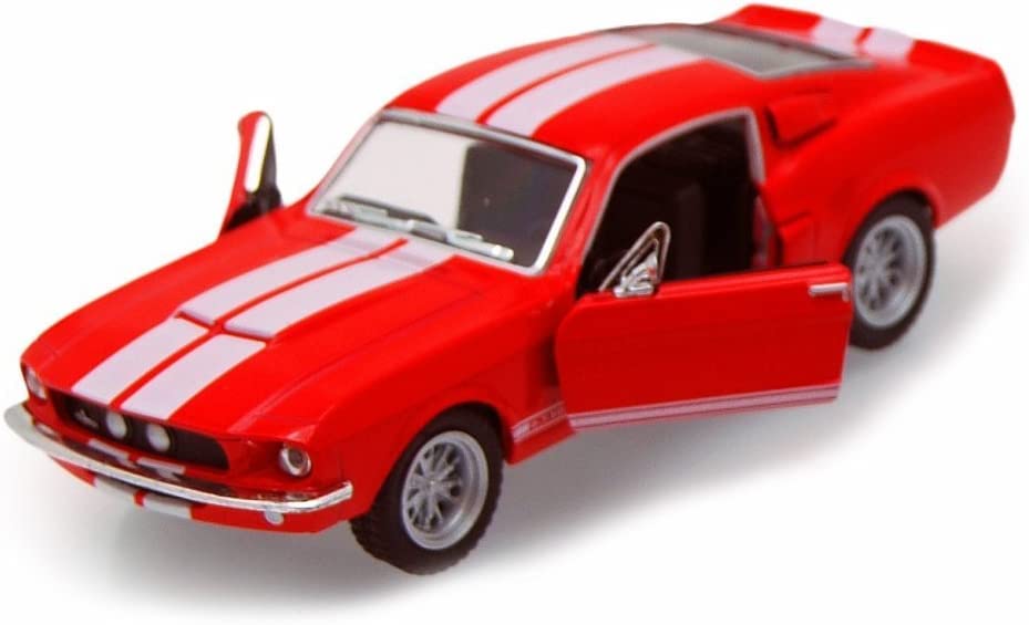 Kinsmart 1967 Shelby GT-500 Collectible Die-Cast Car- 1:38 Scale (Red)