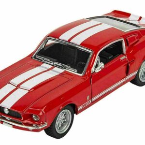 Kinsmart 1967 Shelby GT-500 Collectible Die-Cast Car- 1:38 Scale (Red)