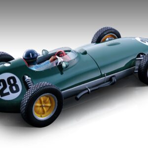 TECNOMODEL Lotus 16#28 Graham Hill Formula One F1 British GP (1959) with Driver Figure Mythos Series Limited Edition to 70 Pieces Worldwide 1/18 Model Car TMD18-123C