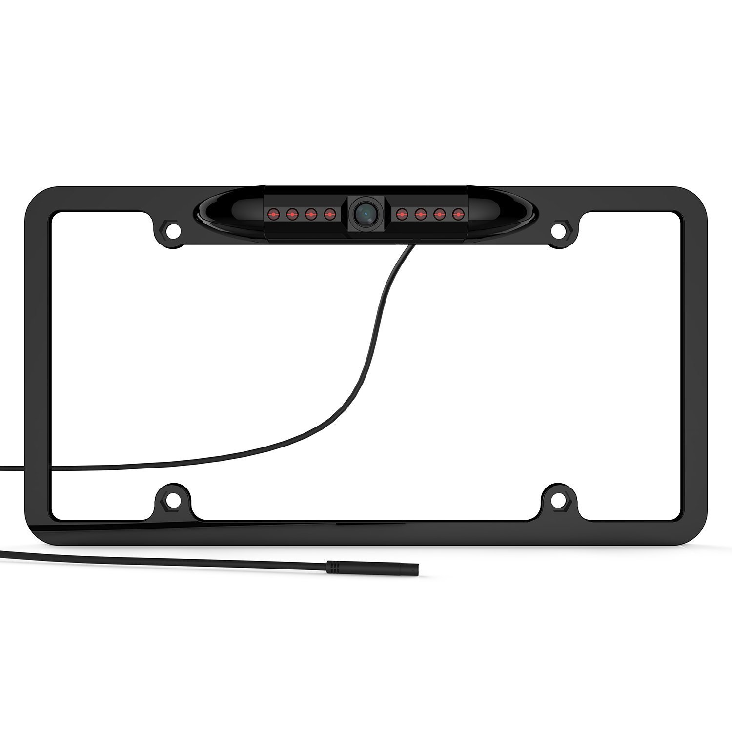 License Plate Frame Backup HD Camera Night Vision Rear View 8 IR LED 170° Angle Waterproof Compatible with Pioneer Car Radio AVH-120BT AVH-210EX AVH-2550NEX AVH-X490BS DMH-100BT DMH-160BT AVHX490BS