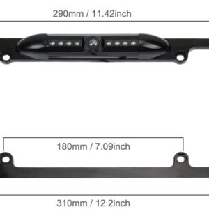 SCREENTRONICS Backup License Plate HD Camera Night Vision 8 IR LED Wide Rear View Waterproof Compatible with Car Radio Sony XAV-AX150 XAV-9500ES XAV-AX3200 XAV-AX3250 XAV-AX5000 XAV-AX5600 XAV-AX7000