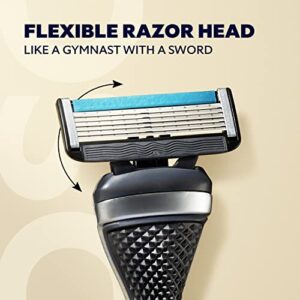 Dollar Shave Club Men's Razor 4-Blade Razor Blade Refill for A Comfortable Shave With Optimally Spaced Razor Blades for Easy Rinsing 4 Count