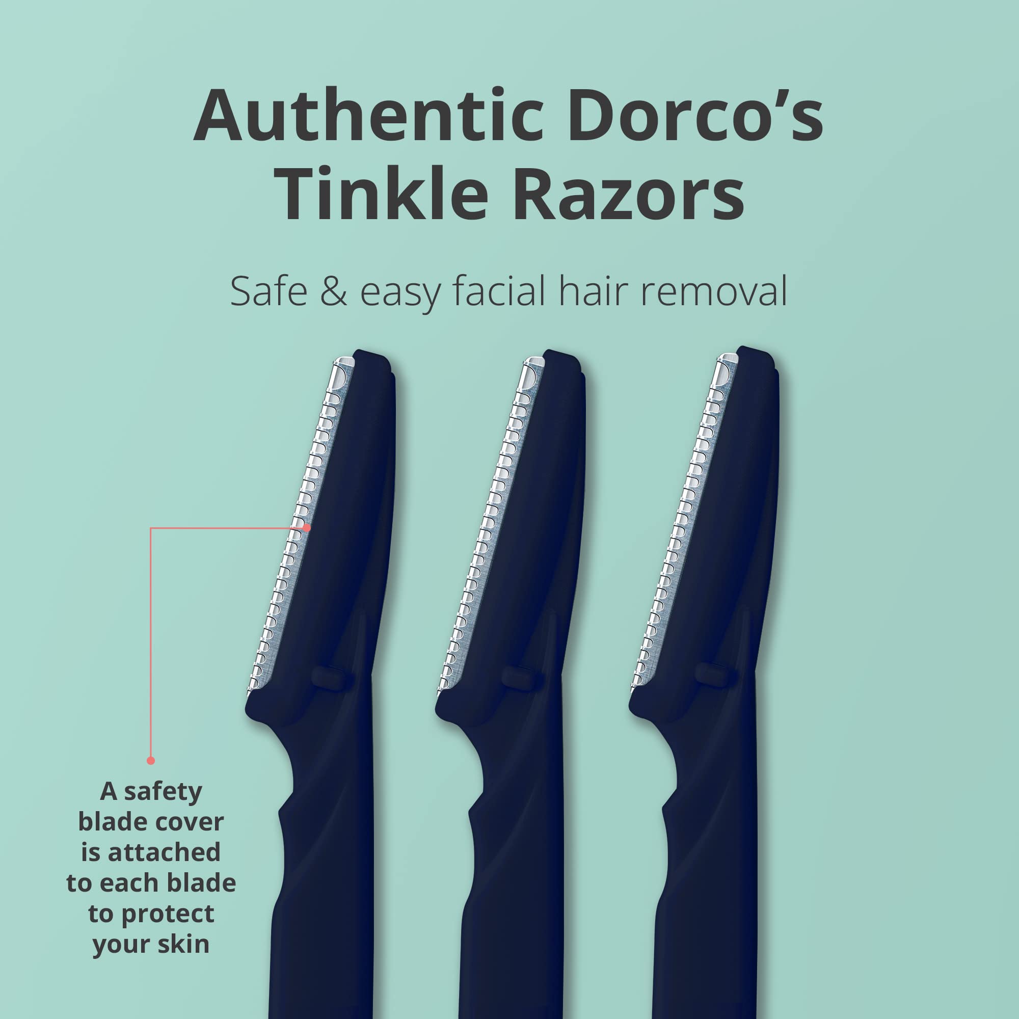 DORCO Line-Up Razor for Men - The Ultimate Grooming Tool for Mustache, Beard (2 Packs) | Father's Day Gifts