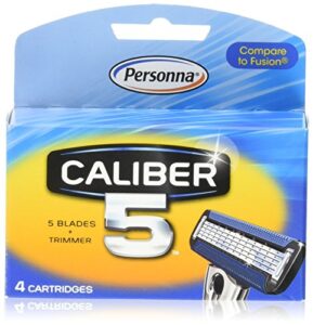 caliber5 replacement blade men's 5-blade refill, 4 count