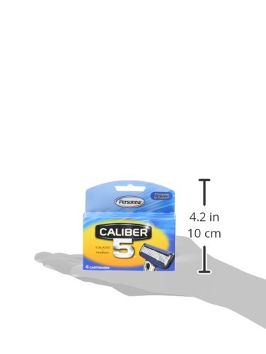 Caliber5 Replacement Blade Men's 5-Blade Refill, 4 Count