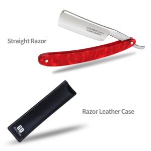 Straight edge razor men without stabilizer barber straight razor with acrylic handle shaving safety razor