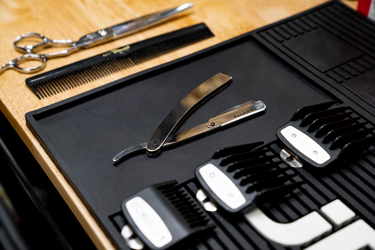 Professional Straight Razor - Minimal Exposure Straight Razor Kit with 10 Gravity Premium Blades, 5mm Exposed (Chicago)