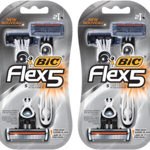 Bic Flex 5 Men'S Shaver Size 2pk Bic Flex 5 Men'S Shaver 2pk