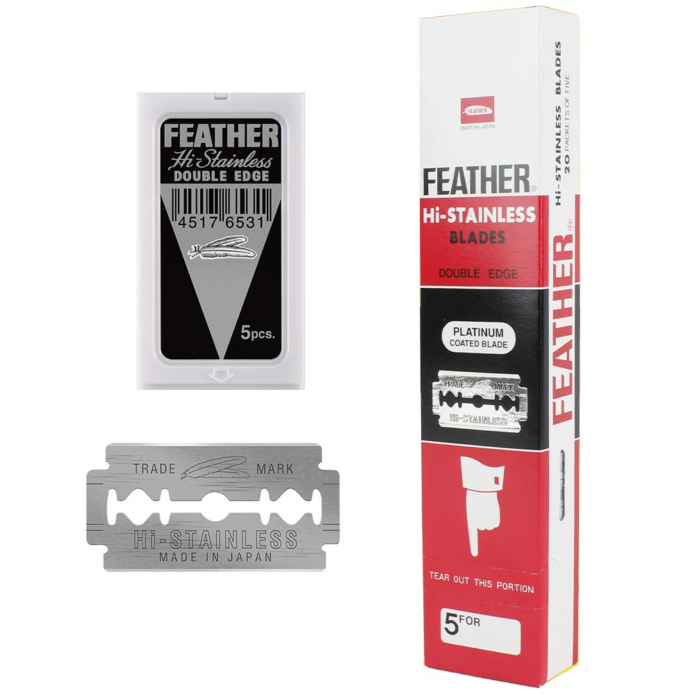 Feather Double Edge Safety Razor Blades 100 Count