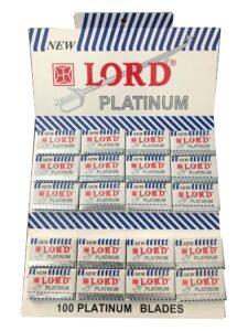 lord platinum double edge safety razor blades, 100 blades (5x20)