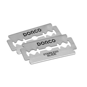 Dorco - Platinum Stainless ST301 Double Edge Razor Blades - 10 Count (Pack of 10) | Father's Day Gifts