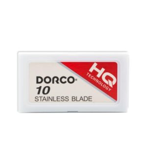 Dorco - Platinum Stainless ST301 Double Edge Razor Blades - 10 Count (Pack of 10) | Father's Day Gifts