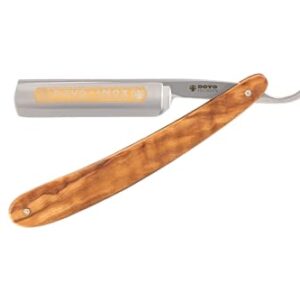 DOVO Inox Straight Razor with Olive Wood Handle 5/8", 10 g