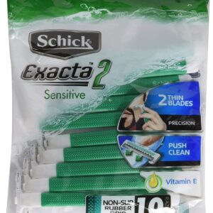 Schick Exacta2 Sensitive Disposable Razor 30p (10 Count x 3Pack)